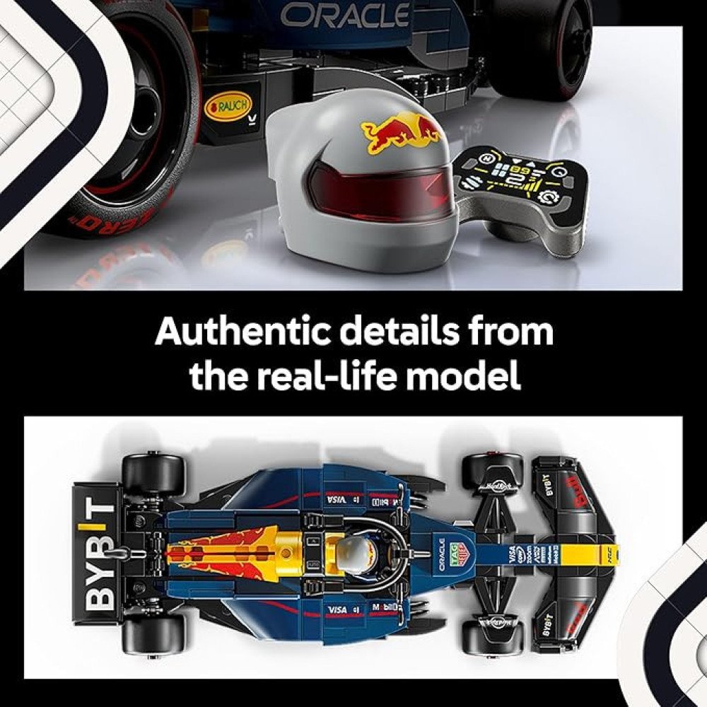 LEGO Speed Champions Oracle Red Bull Racing RB20 F1 Race Car Model Kits - Building Set for Adults, Ages 18+ with Realistic Features - Red Bull F1 DIY Crafts for Display - Gift Idea for F1 Fans