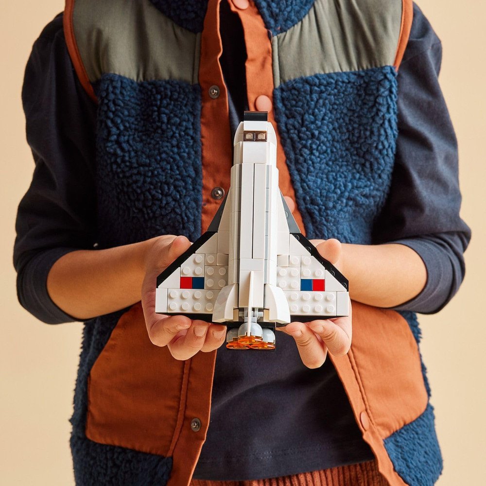 LEGO Creator 3 in 1 Space Shuttle Toys - Space Toys Building Set for Boys & Girls, Ages 6+ - Option to Build 2 Spaceships or Astronaut - Educational Gift for Kids Birthday & Holidays