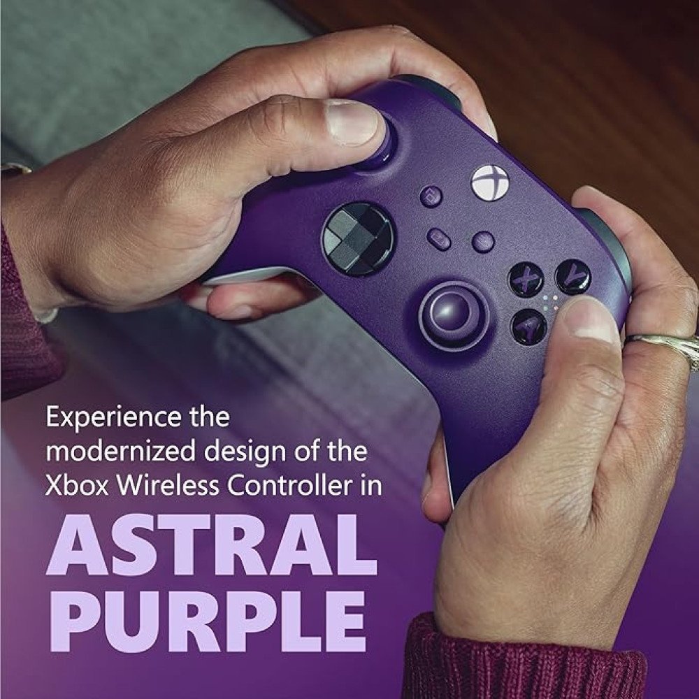 Xbox Core Wireless Gaming Controller – Astral Purple – Xbox Series X|S, Xbox One, Windows PC, Android, and iOS
