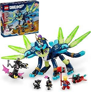 LEGO DREAMZzz Zoey and Zian The Cat-Owl, TV Show Inspired Animal Toy Building Set for Kids, Toy for Girls and Boys Ages 9 Years Old and Up