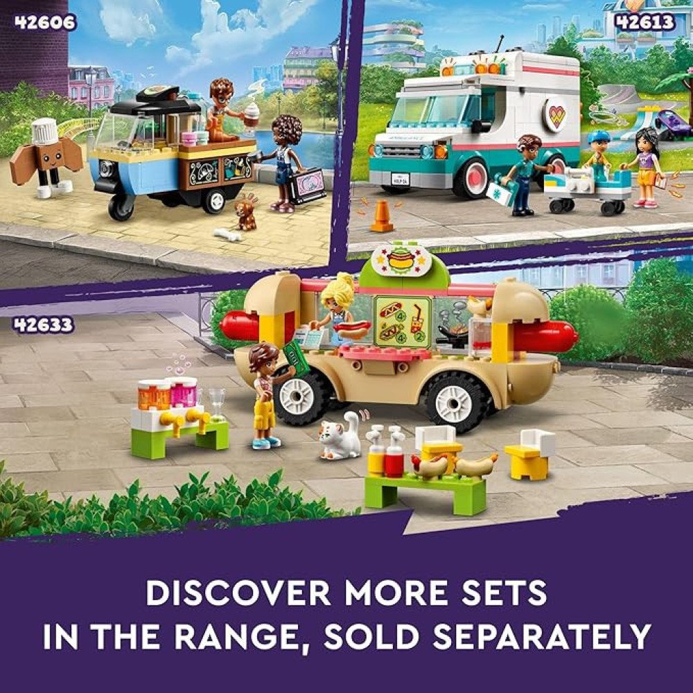 LEGO Friends Electric Car and Charger Building Toy for Kids, Role Play Toy, Adventure Toy, Includes Mini-Doll Characters Nova and Zac, Gift Idea for Kids, Girls, and Boys Ages 6 Years and Up