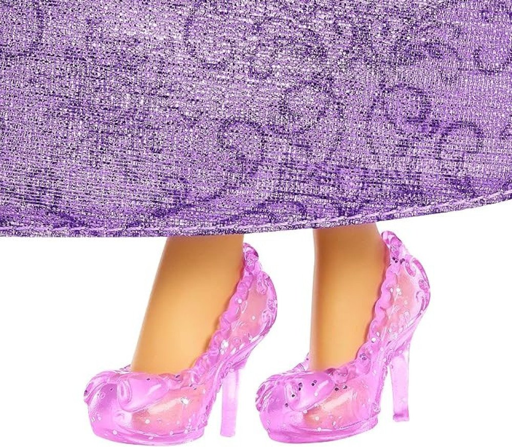 Mattel Disney Princess Toys, Rapunzel Fashion Doll, Sparkling Look with Blonde Hair, Blue Eyes & Tiara Accessory, Inspired by the Movie Tangled