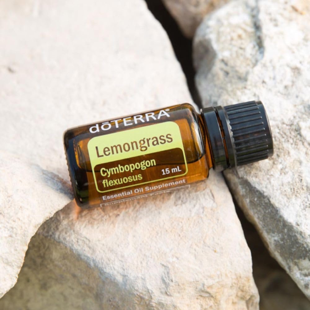 doTERRA Lemongrass Essential Oil - Supports Healthy Digestion, Used for Soothing Massage and Refreshing Feeling; For Diffusion, Internal, or Topical Use - 15 ml