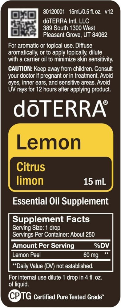 doTERRA Lemon Essential Oil 15 ml